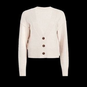 NUUDS cozy cardigan in Bone Size Large
